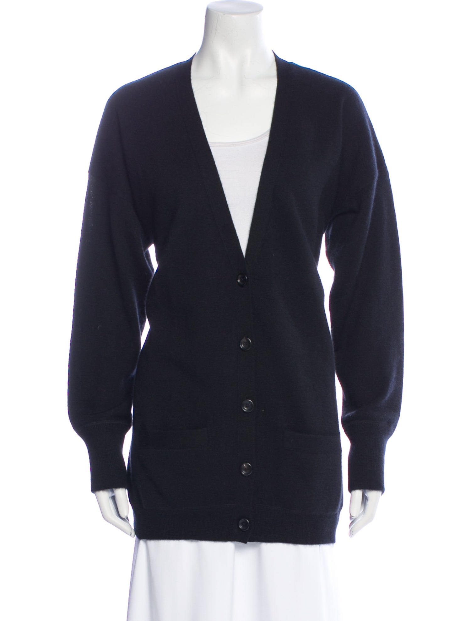 SPRWMN Cashmere Plunge Neckline Sweater