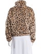 SPRWMN Animal Print Faux Fur Jacket