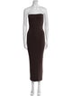 SPRWMN Strapless Midi Length Dress