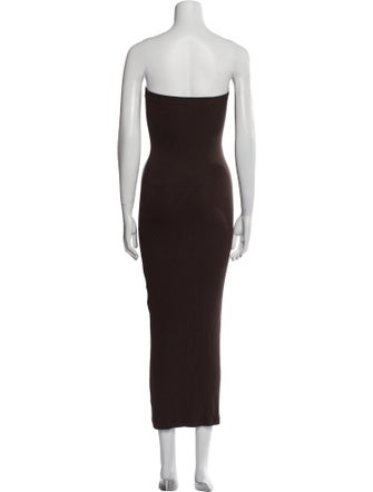 SPRWMN Strapless Midi Length Dress