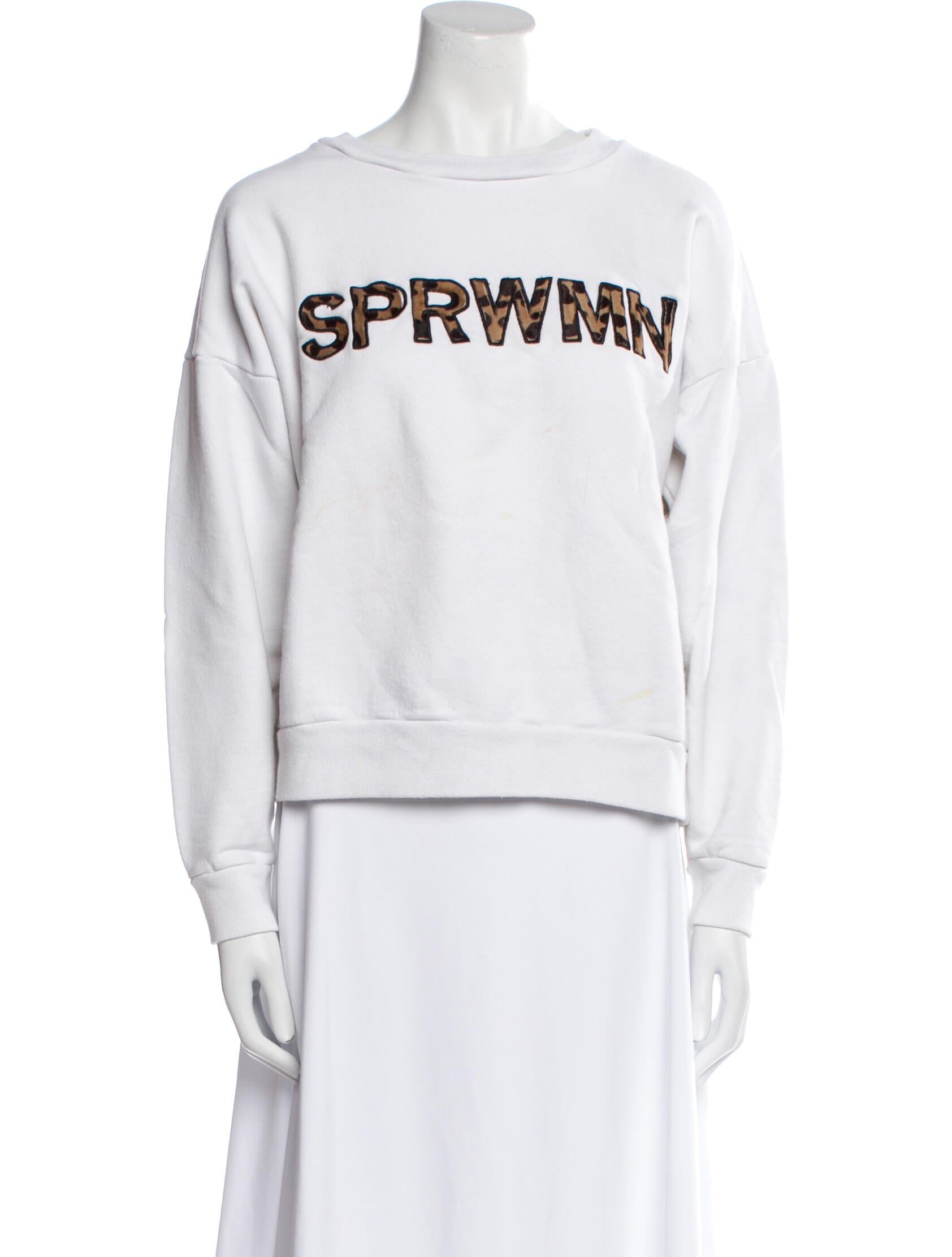 SPRWMN Graphic Print Crew Neck Sweatshirt