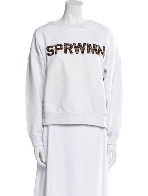 SPRWMN Graphic Print Crew Neck Sweatshirt