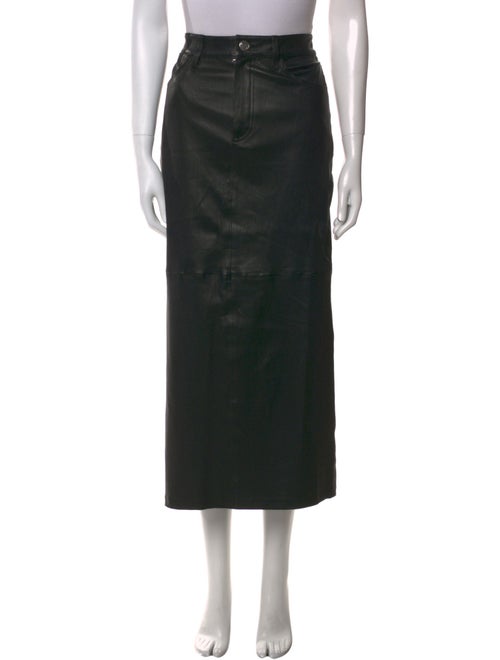 SPRWMN Lamb Leather Midi Length Skirt