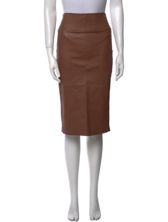 SPRWMN Leather Knee-Length Skirt
