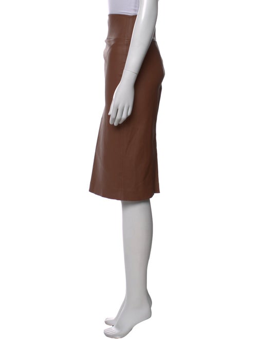 SPRWMN Leather Knee-Length Skirt