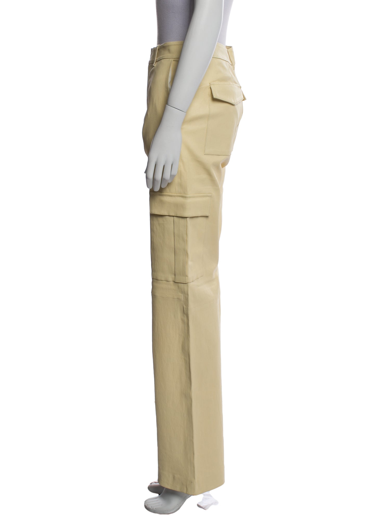 SPRWMN Lamb Leather Wide Leg Pants w/ Tags