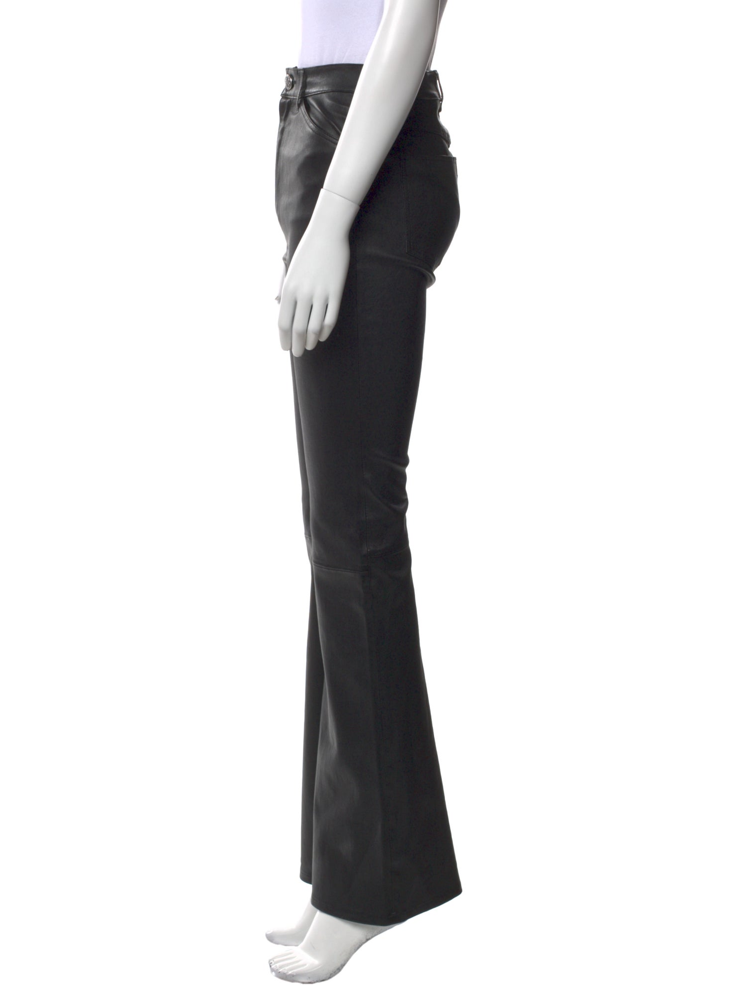SPRWMN Leather Wide Leg Pants