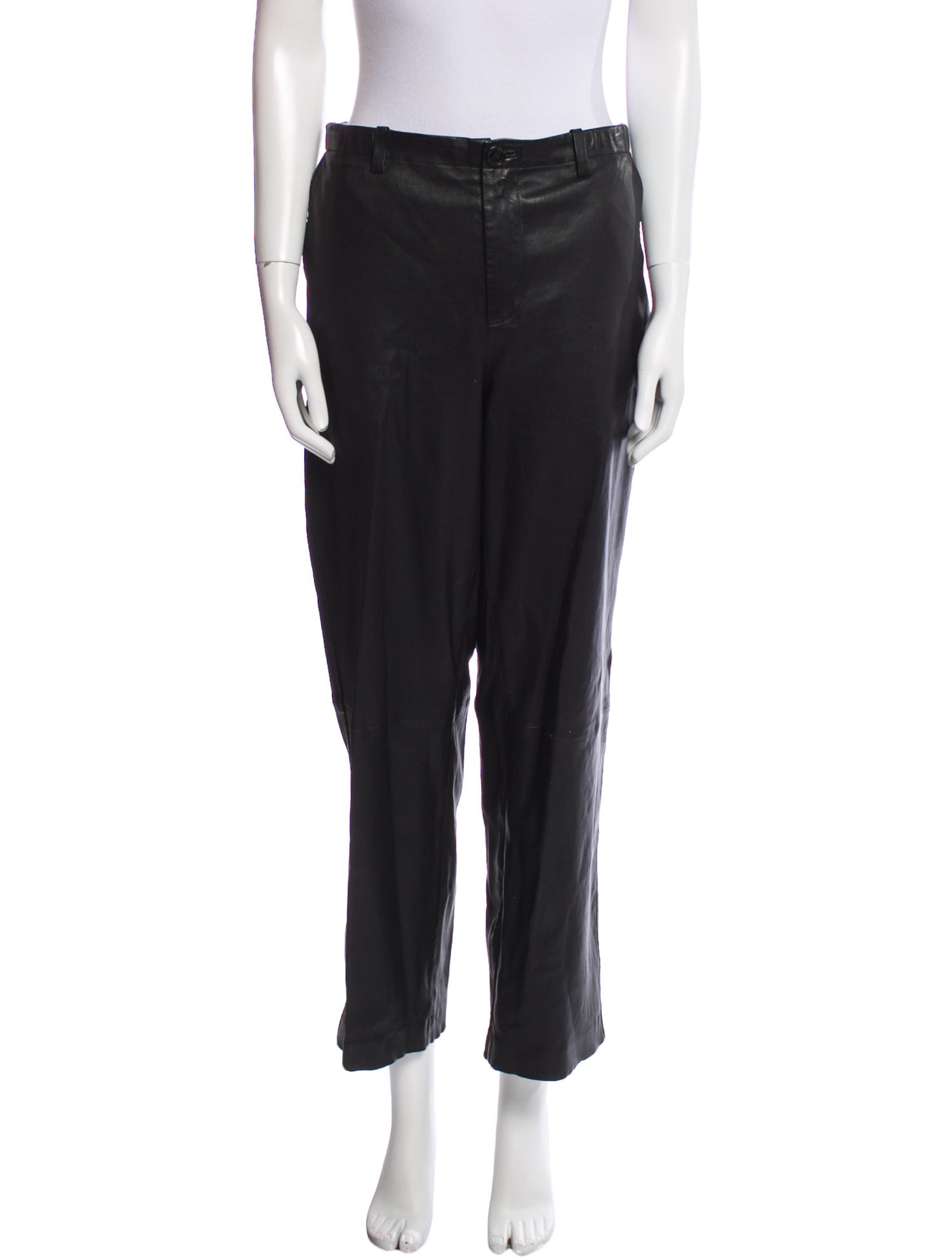 SPRWMN Lamb Leather Straight Leg Pants