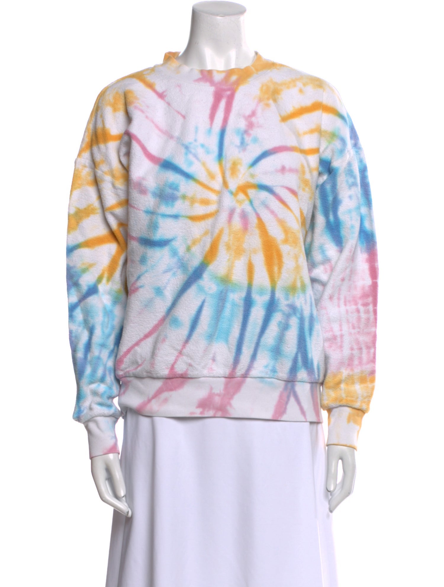 SPRWMN Tie-Dye Print Crew Neck Sweatshirt