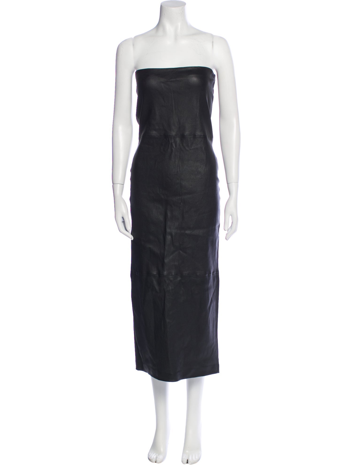 SPRWMN Lamb Leather Midi Length Dress