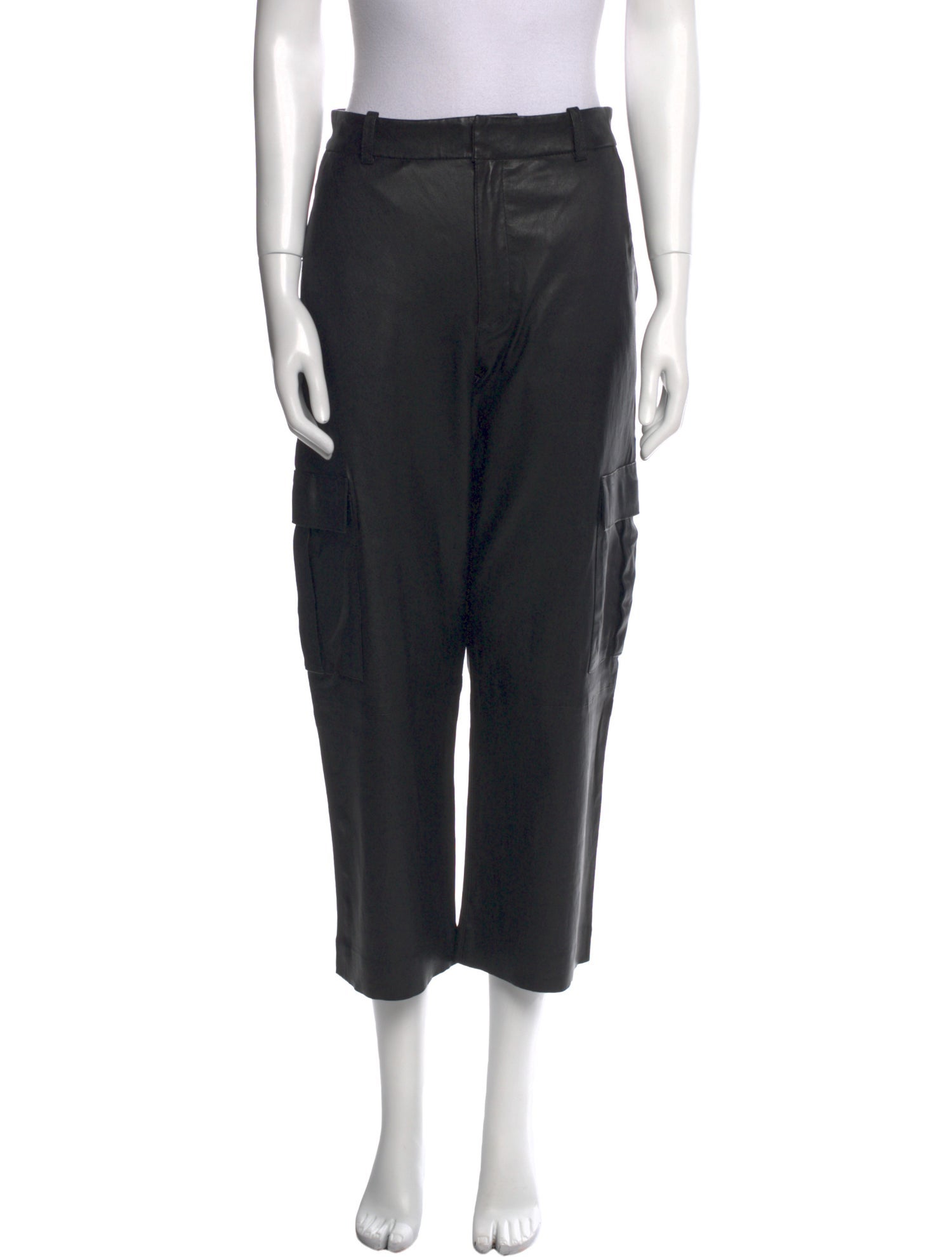SPRWMN Leather Wide Leg Pants