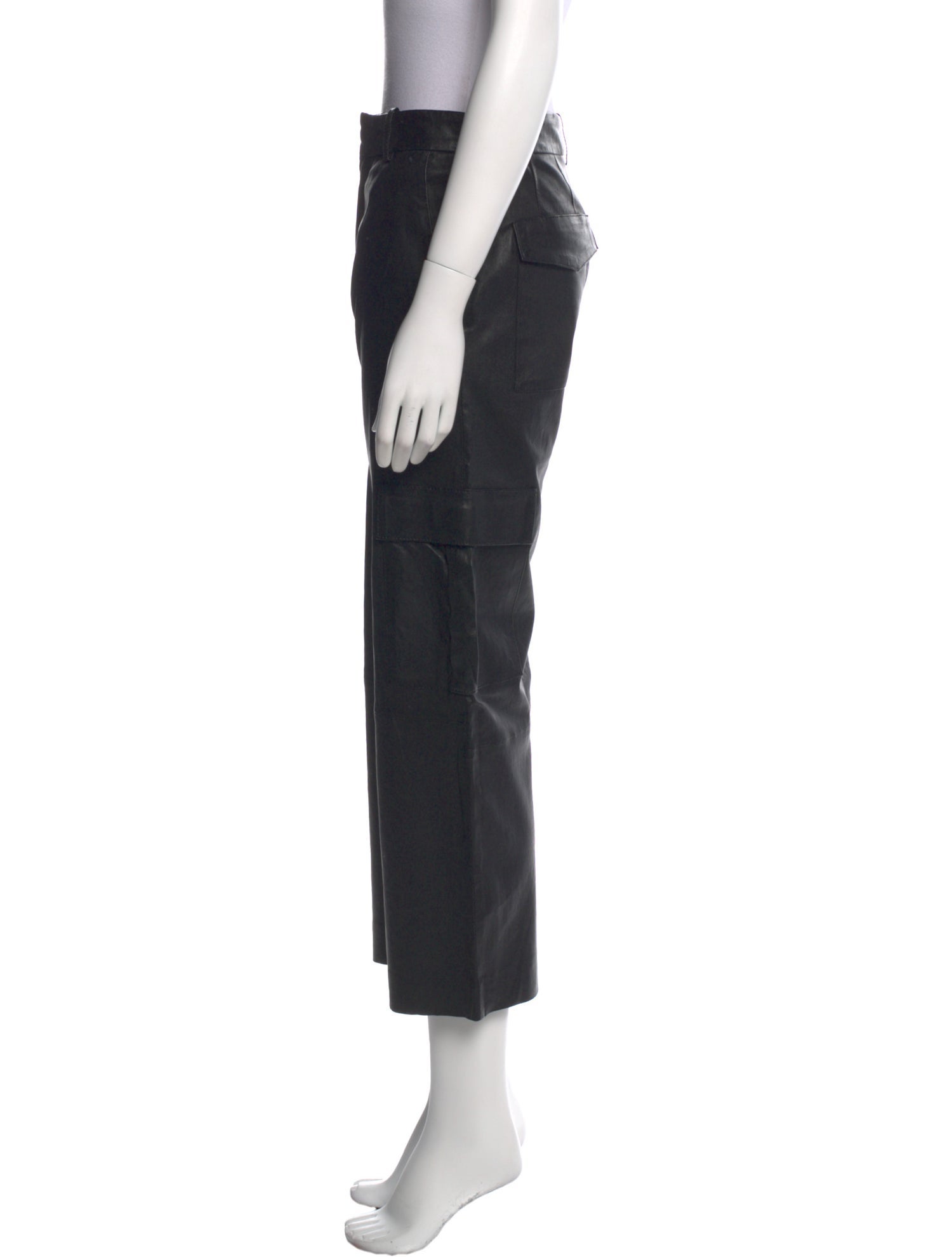 SPRWMN Leather Wide Leg Pants