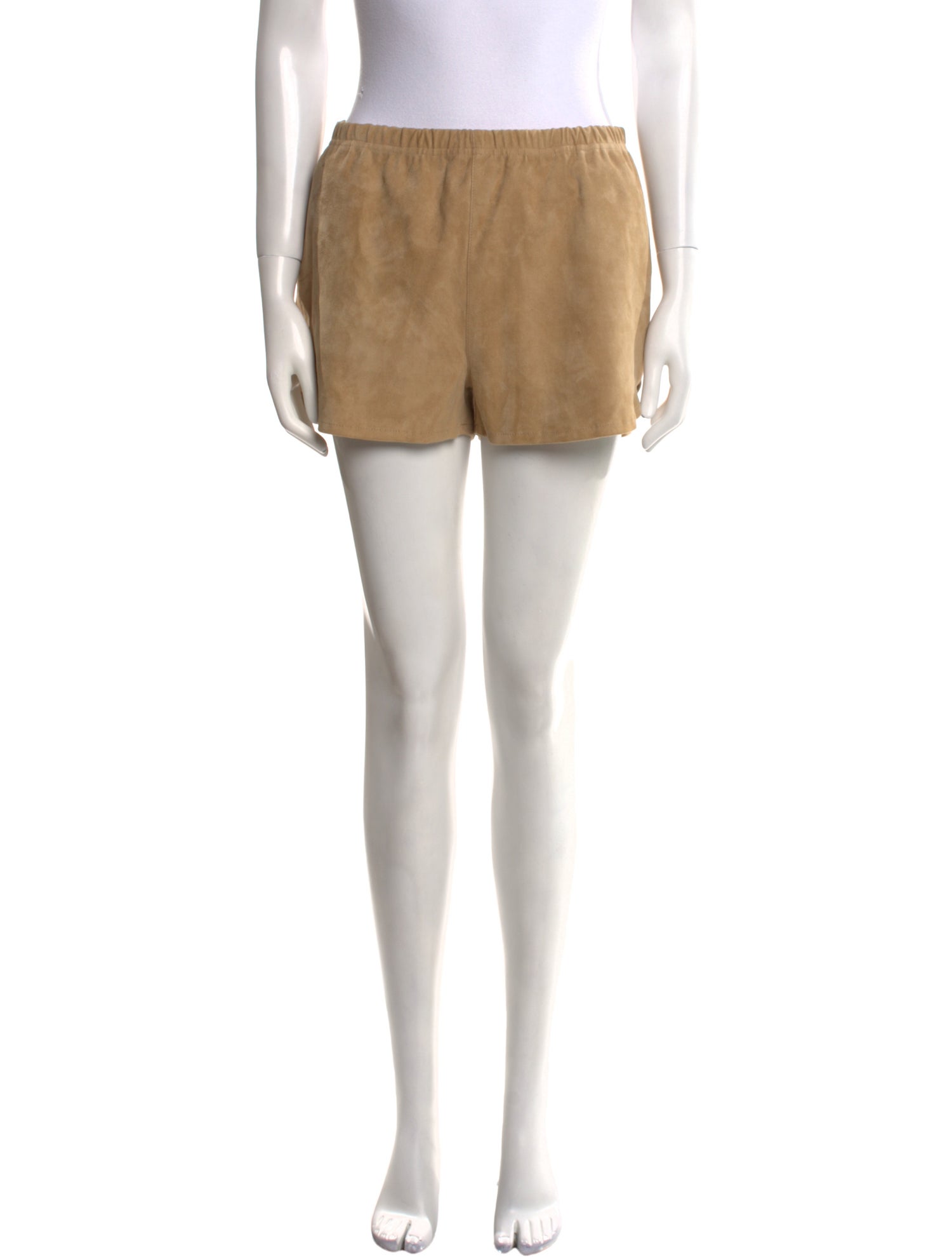 SPRWMN Lamb Leather Mini Shorts