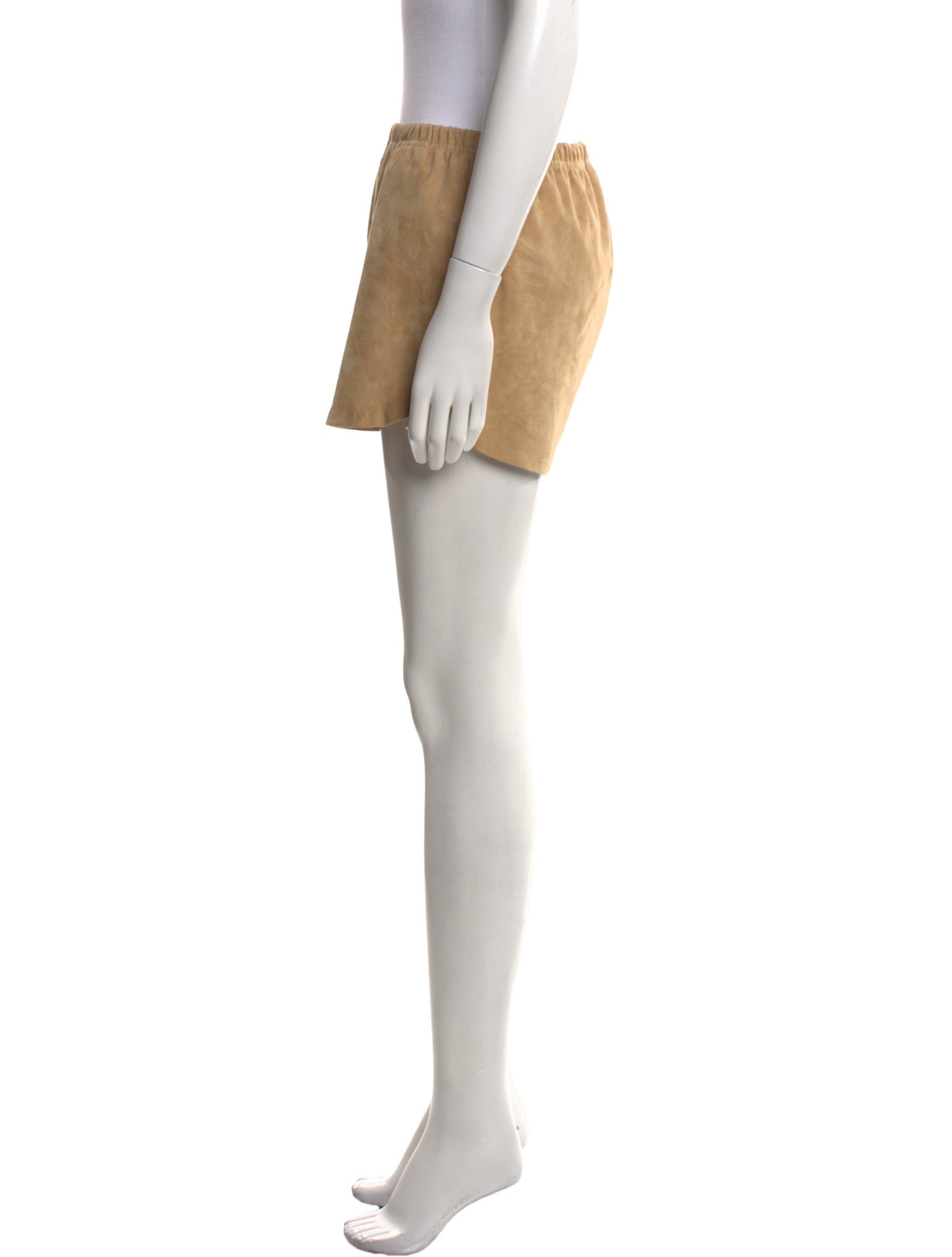 SPRWMN Lamb Leather Mini Shorts