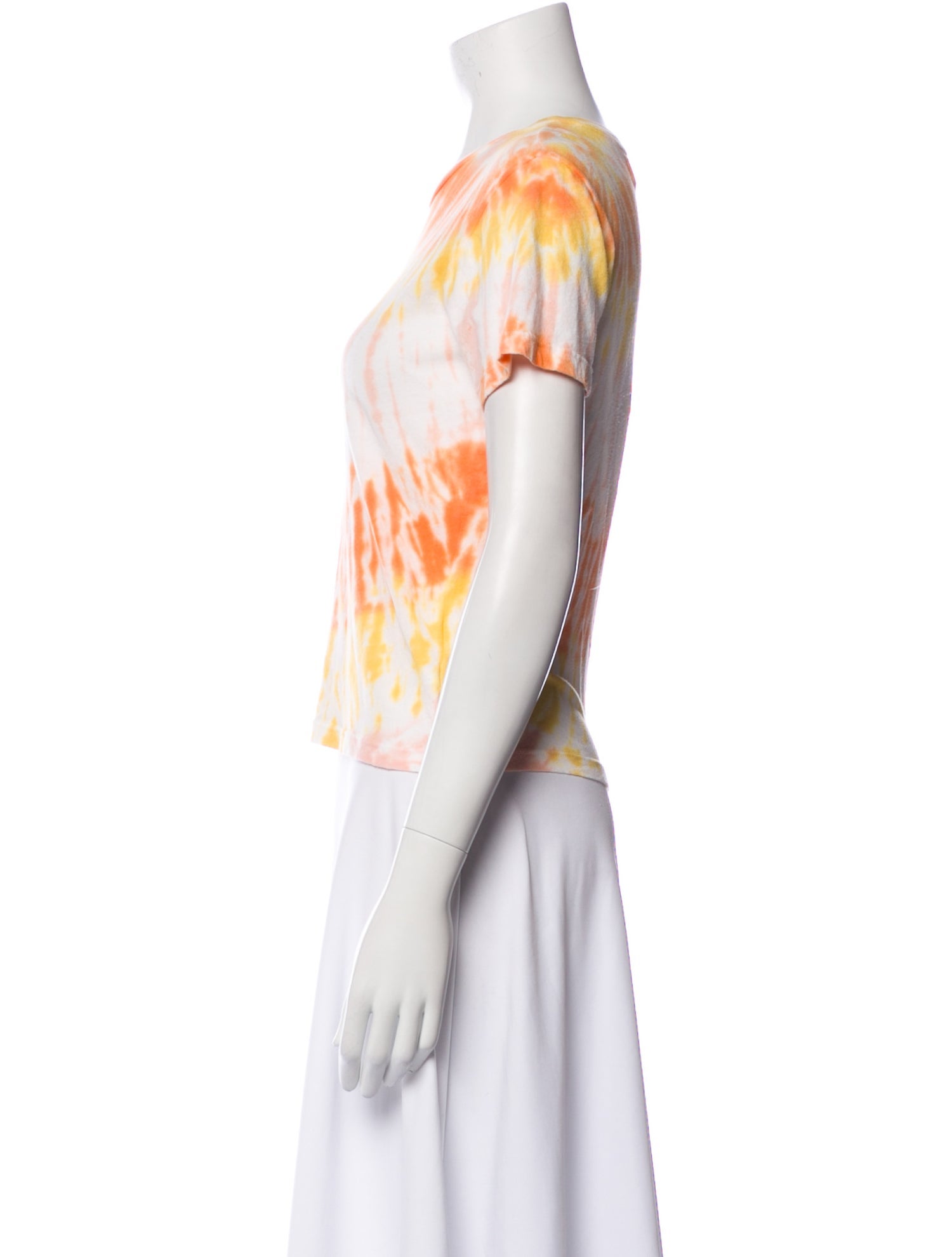 SPRWMN Tie-Dye Print Bateau Neckline T-Shirt