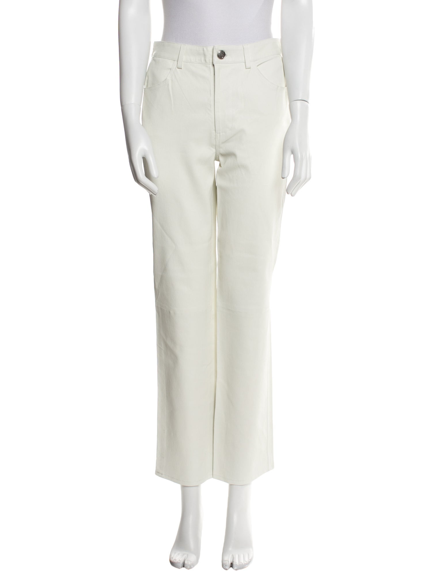 SPRWMN Lamb Leather Straight Leg Pants