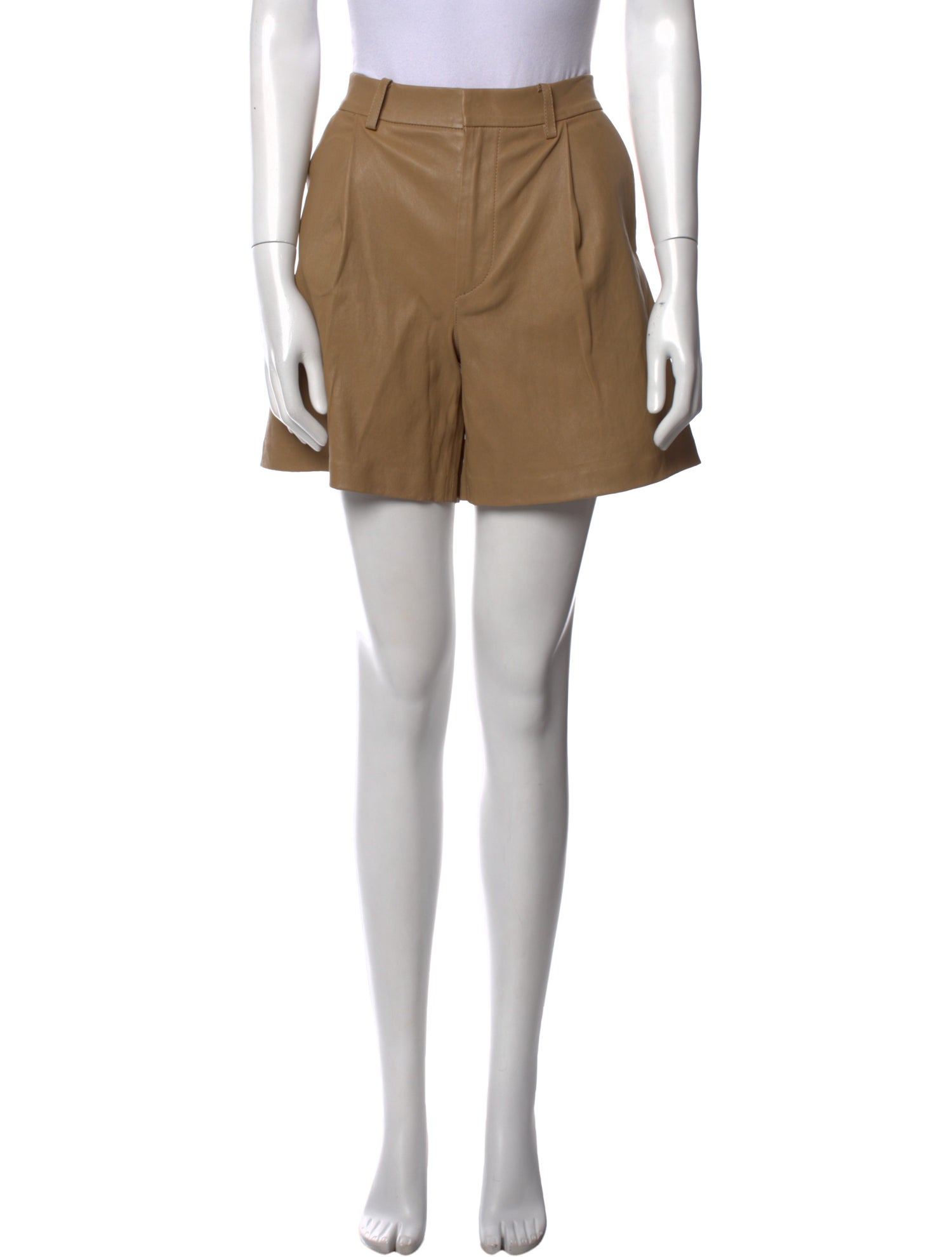 SPRWMN Lamb Leather Knee-Length Shorts