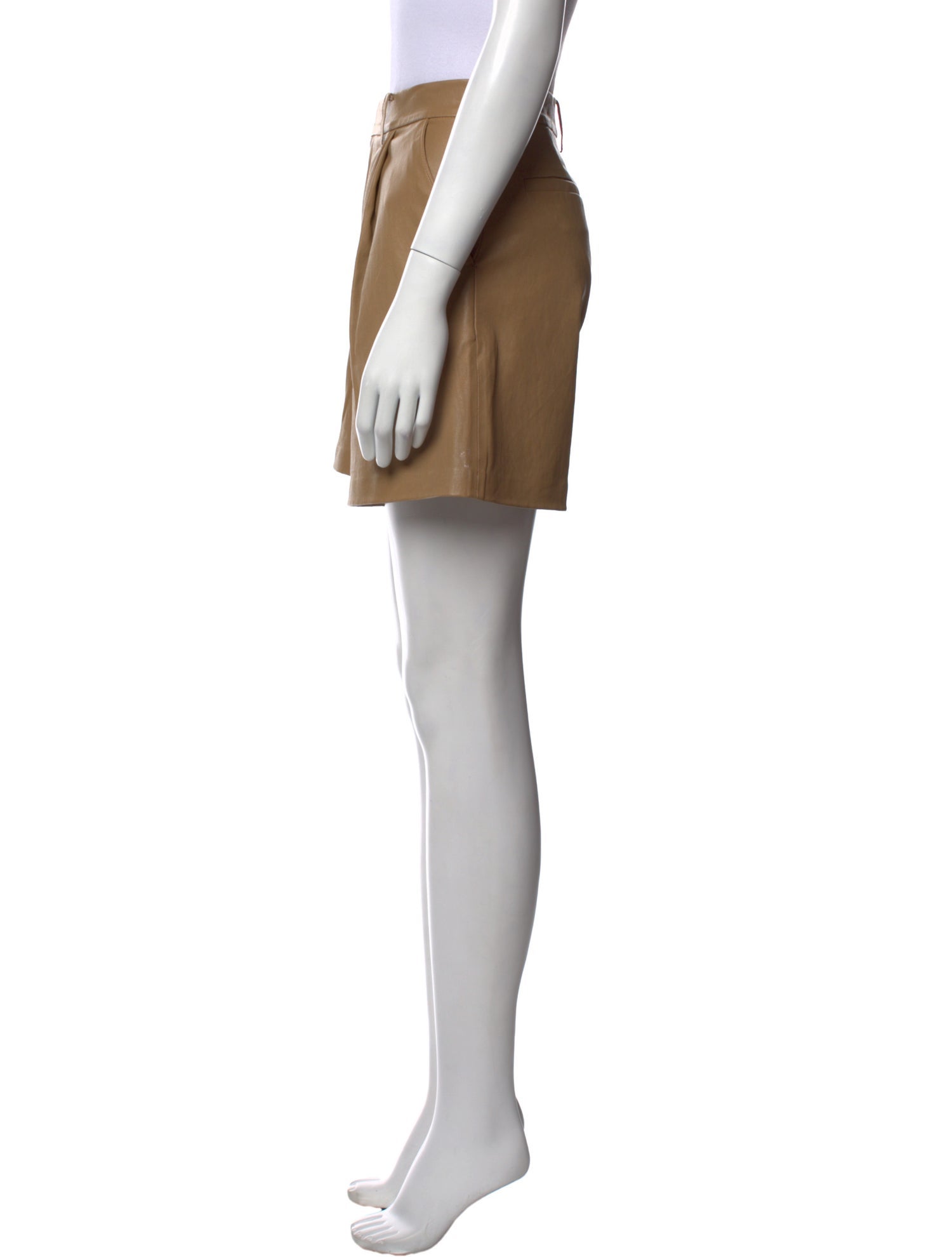 SPRWMN Lamb Leather Knee-Length Shorts