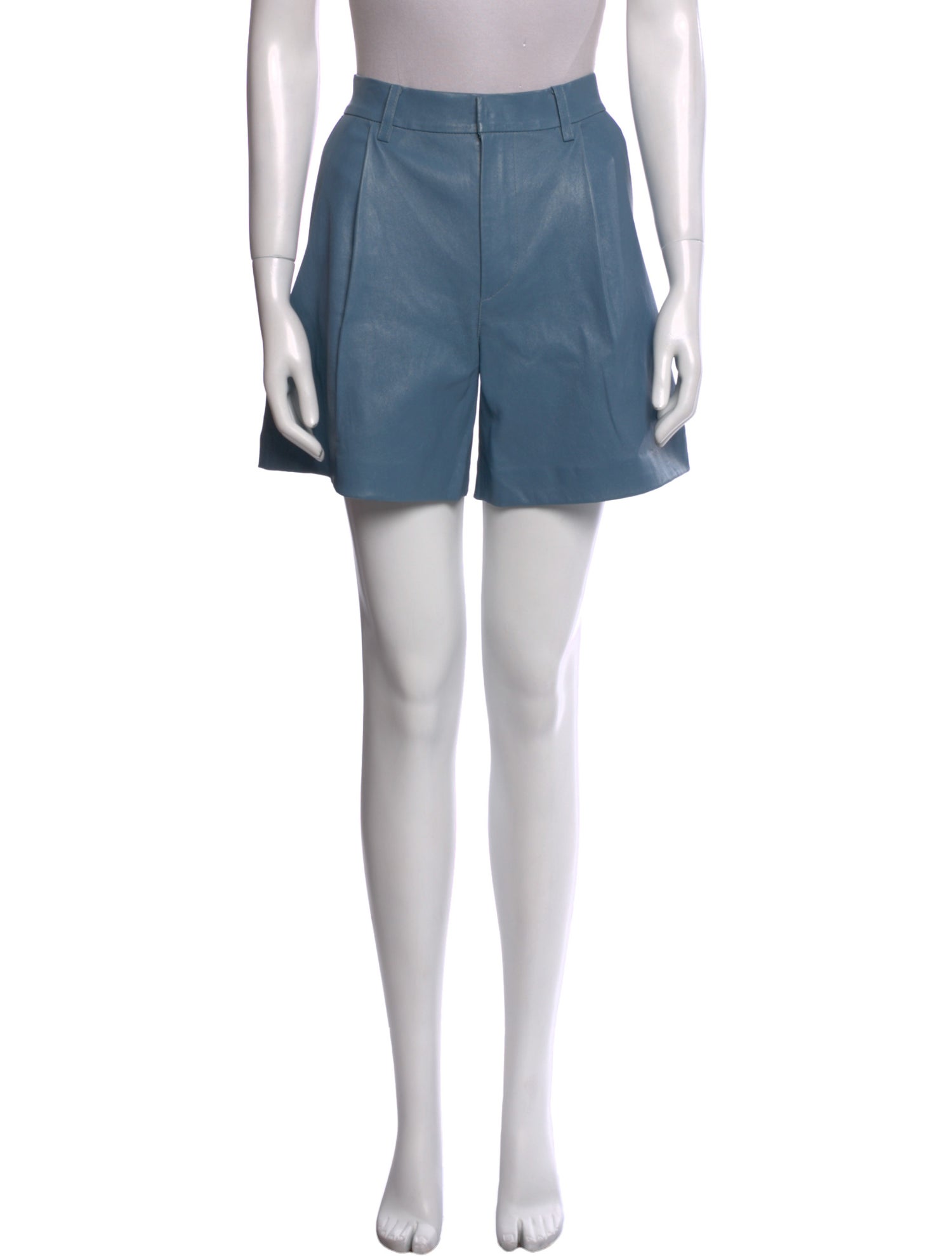 SPRWMN Lamb Leather Mini Shorts