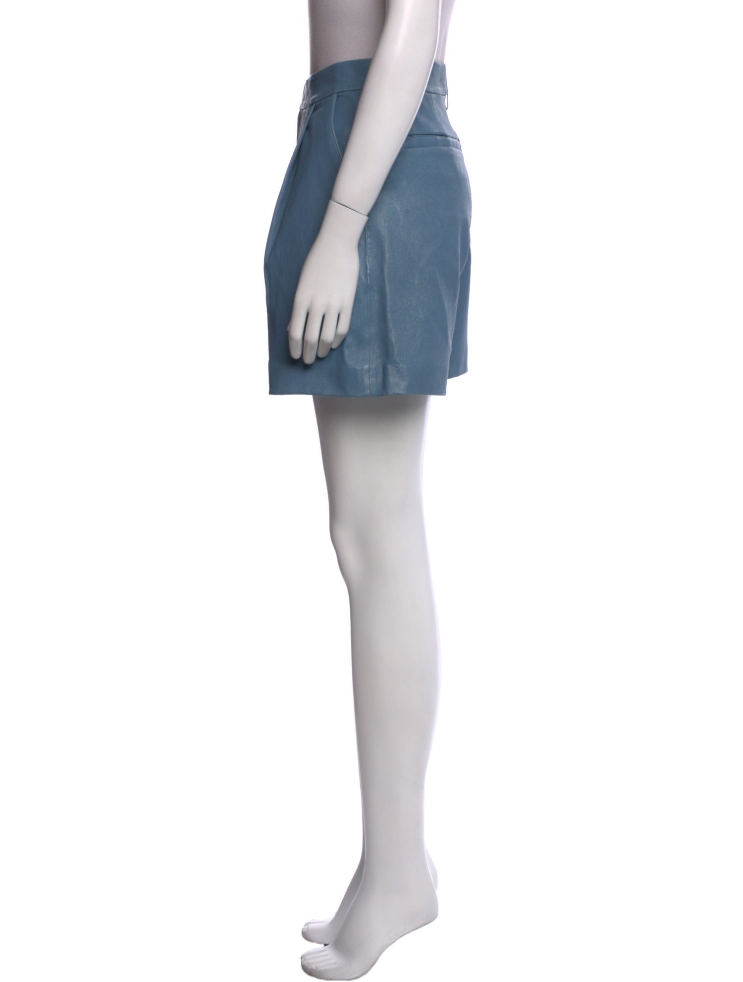 SPRWMN Lamb Leather Mini Shorts