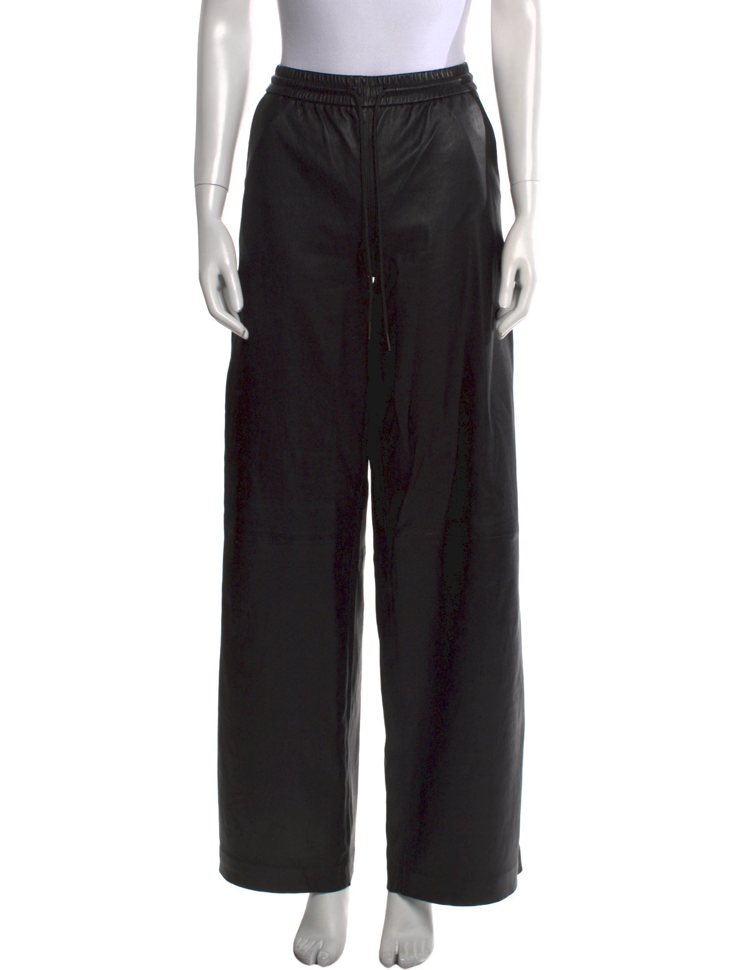 SPRWMN Lamb Leather Wide Leg Pants