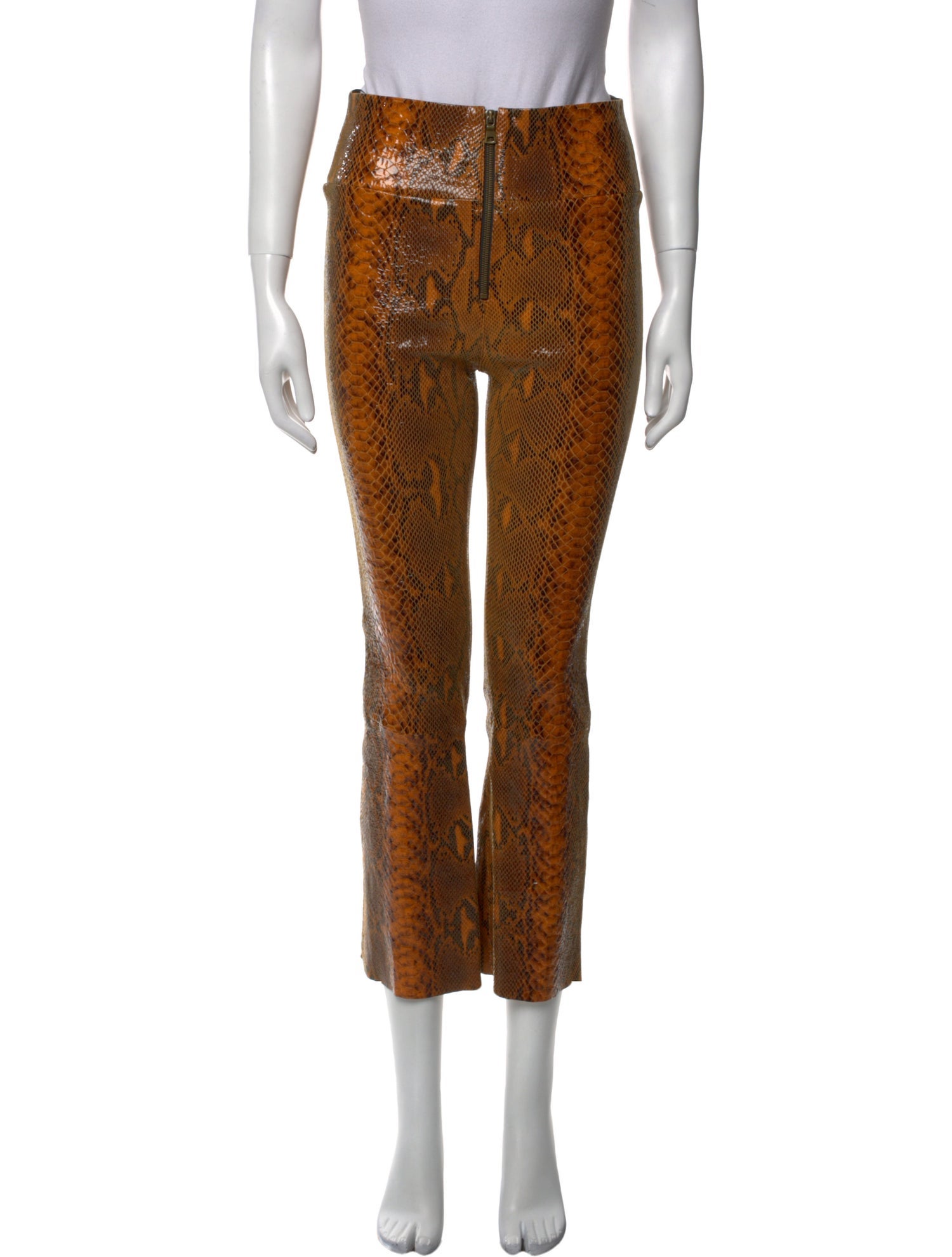 SPRWMN Animal Print Straight Leg Pants