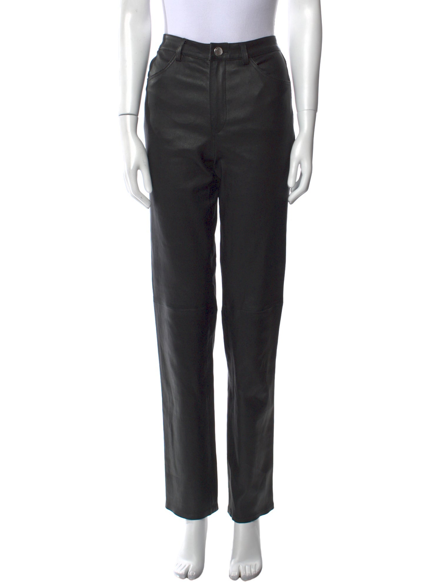 SPRWMN Lamb Leather Straight Leg Pants