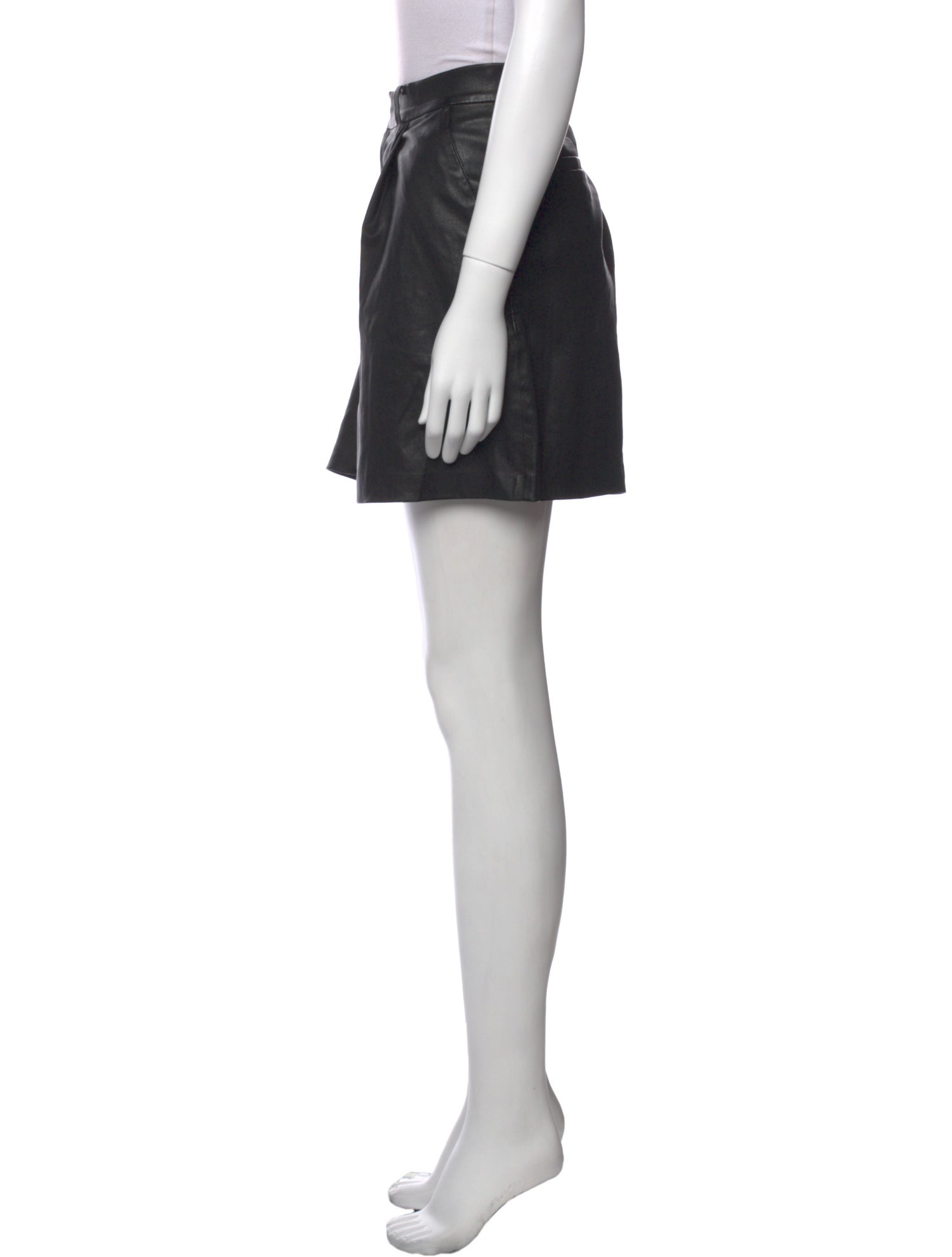 SPRWMN Lamb Leather Mini Shorts