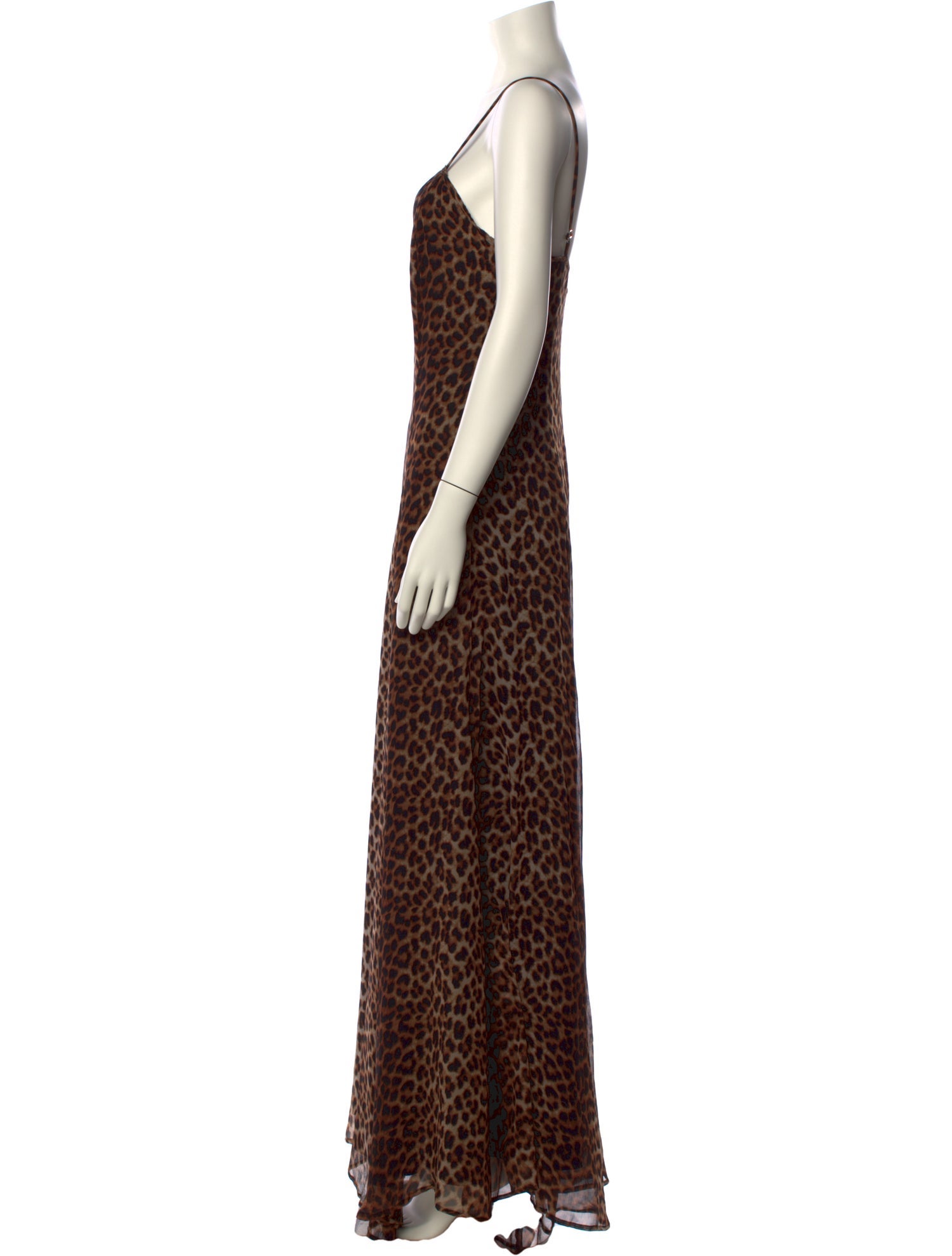 SPRWMN Animal Print Long Dress