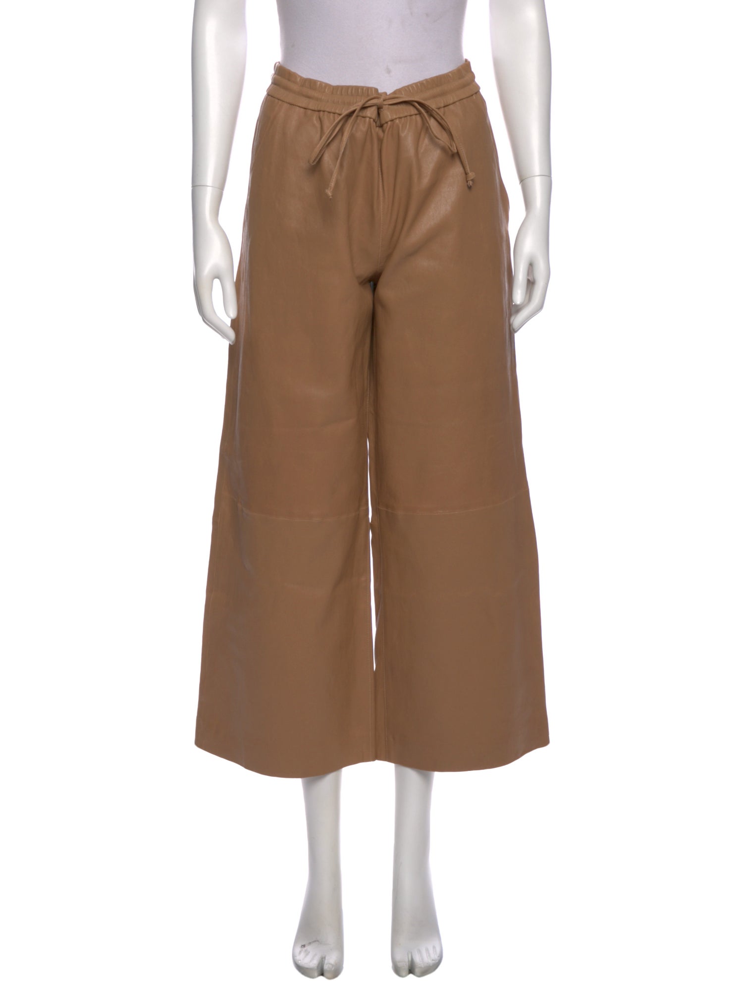 SPRWMN Lamb Leather Wide Leg Pants w/ Tags