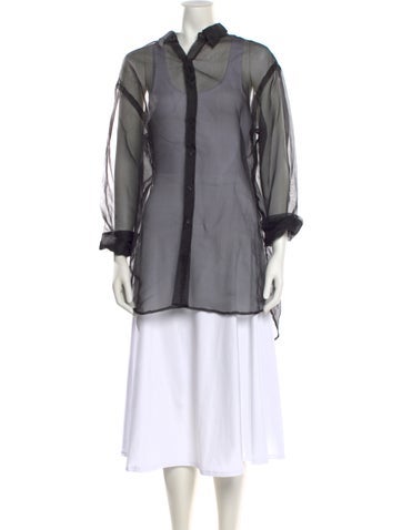 Pre-owned Sprwmn Long Sleeve Tunic In Black