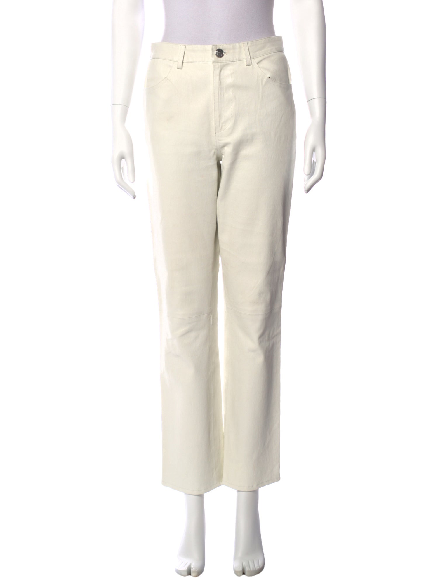 SPRWMN Lamb Leather Straight Leg Pants