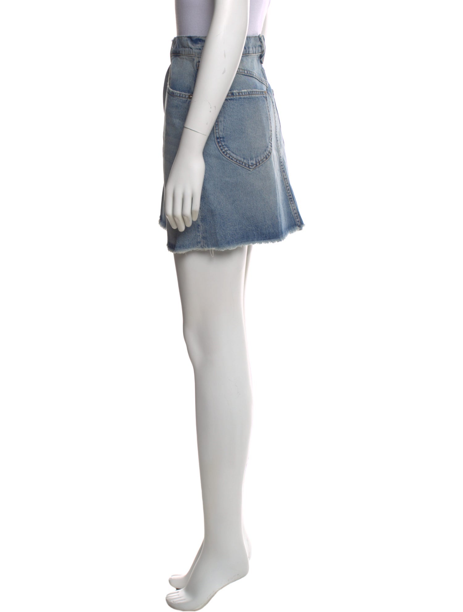 SPRWMN Raw-Edge Trim Mini Skirt w/ Tags