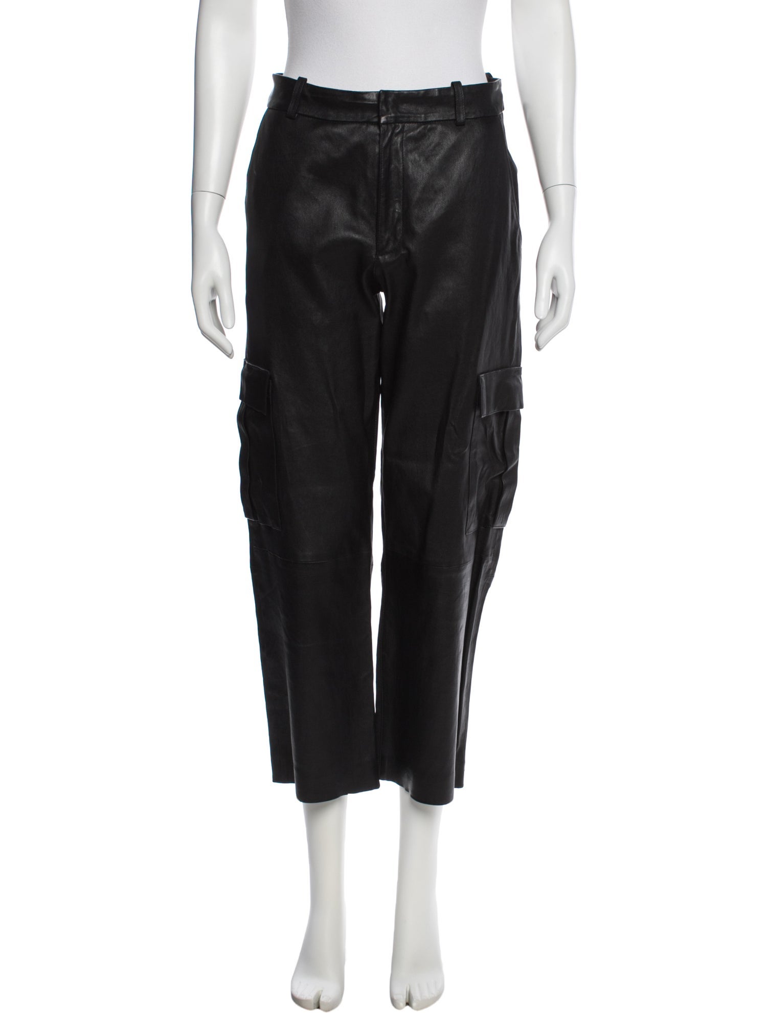 SPRWMN Lamb Leather Wide Leg Pants w/ Tags