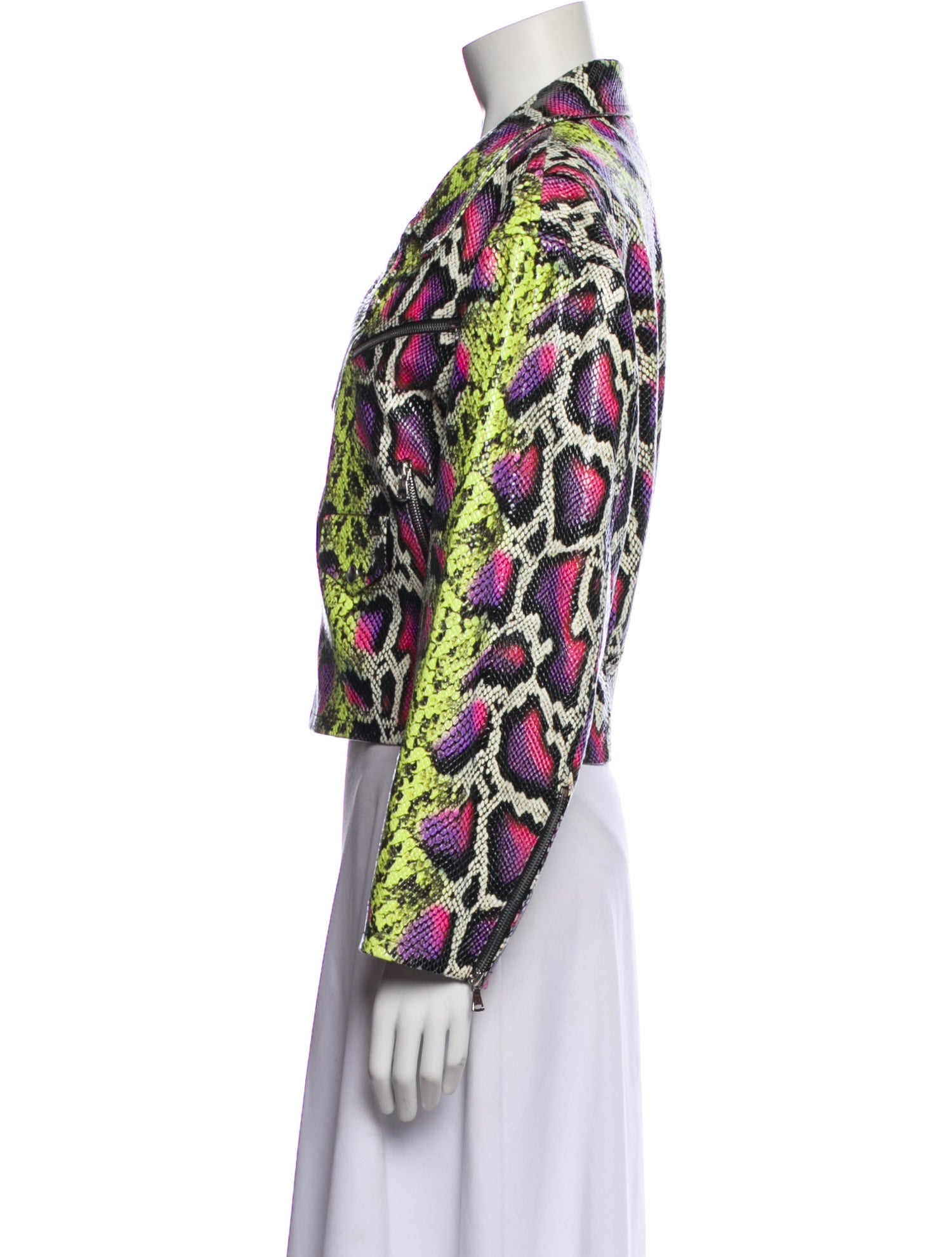 SPRWMN Floral Print Biker Jacket