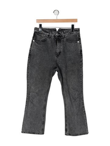 Pre-owned Sprwmn High-rise Wide Leg Jeans In Gray