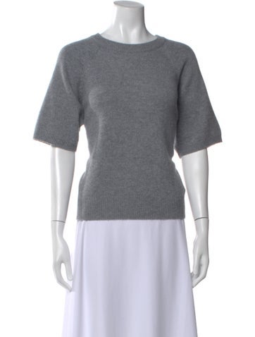 Pre-owned Sprwmn Cashmere Scoop Neck Sweater In Gray