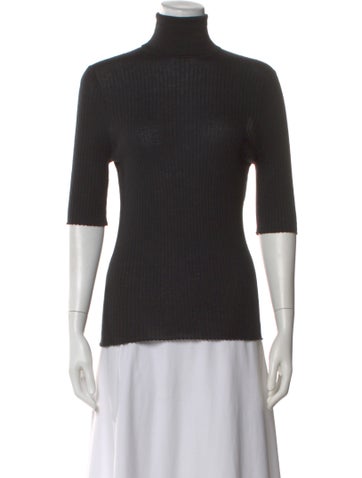 Pre-owned Sprwmn Cashmere Turtleneck Top In Black