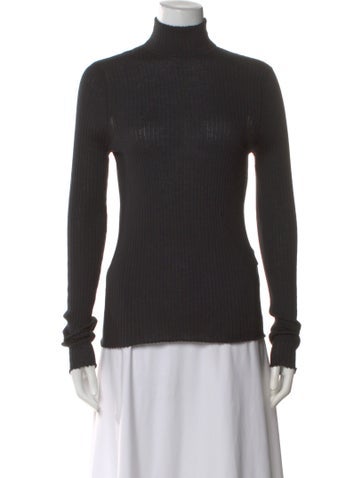 Pre-owned Sprwmn Cashmere Turtleneck Top In Gray