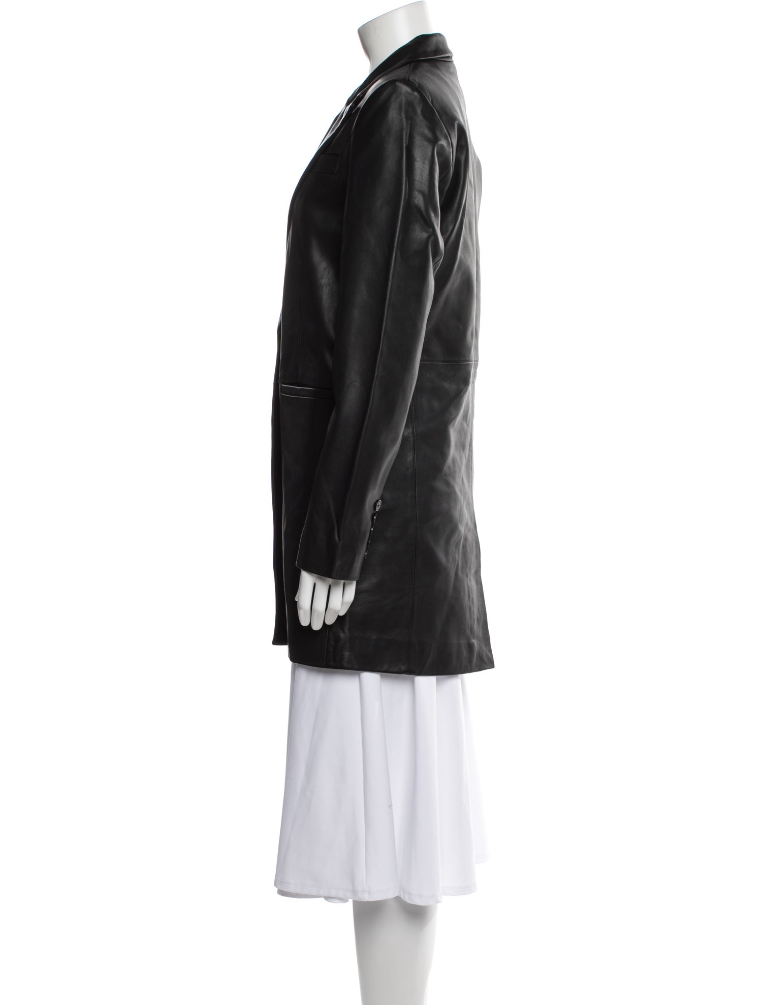 If Six Was Nine Metallic Leather Blazer w/ Tags - Black Jackets