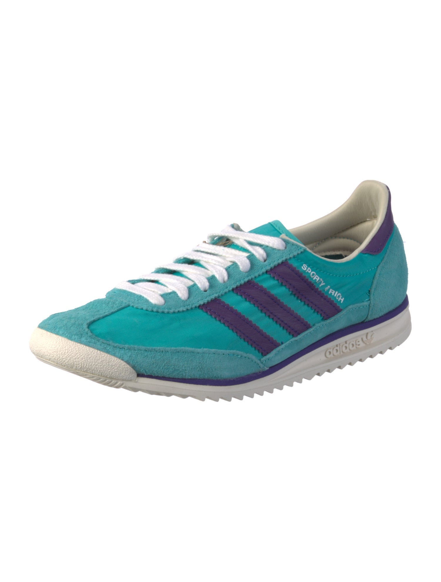 Sporty & Rich x Adidas Mesh Colorblock Pattern Sneakers
