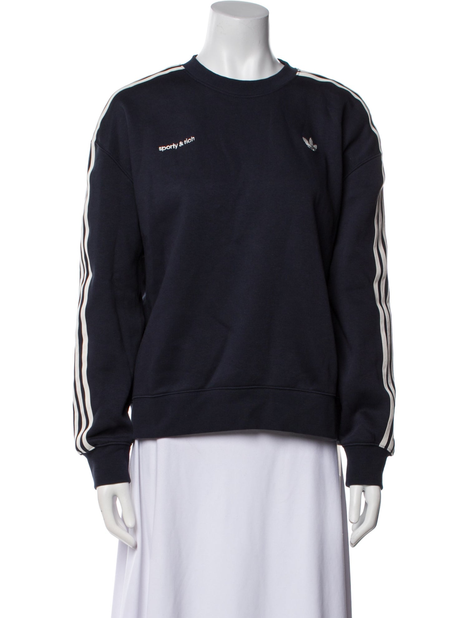 Sporty & Rich x Adidas Silk Crew Neck Sweatshirt