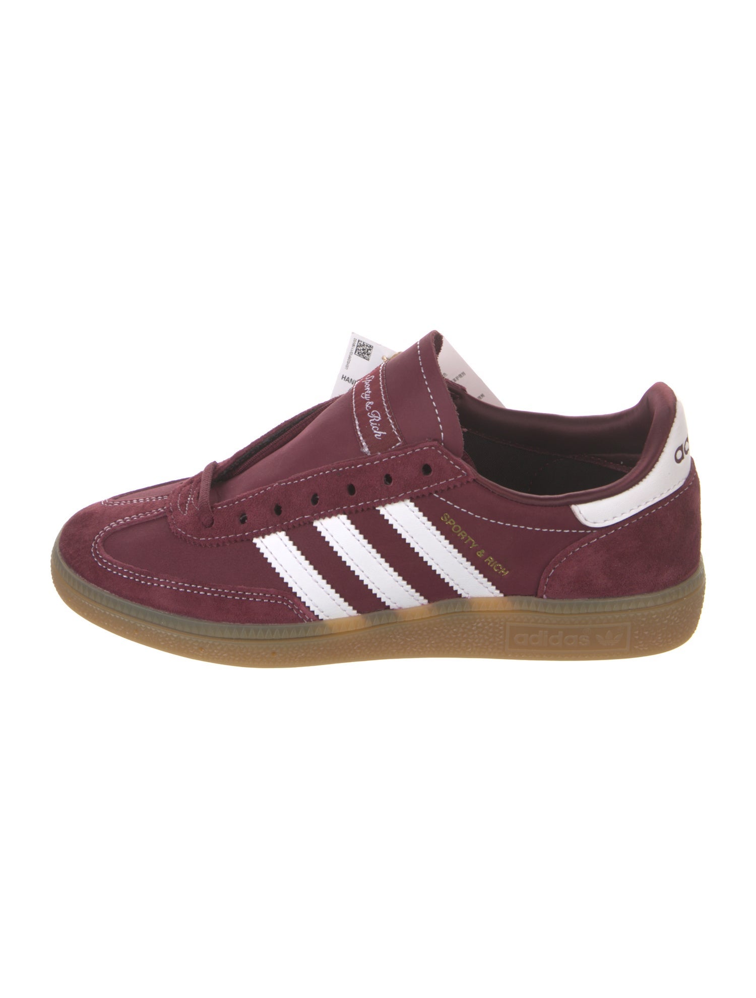 Sporty & Rich x Adidas Suede Leather Trim Embellishment Sneakers w/ Tags