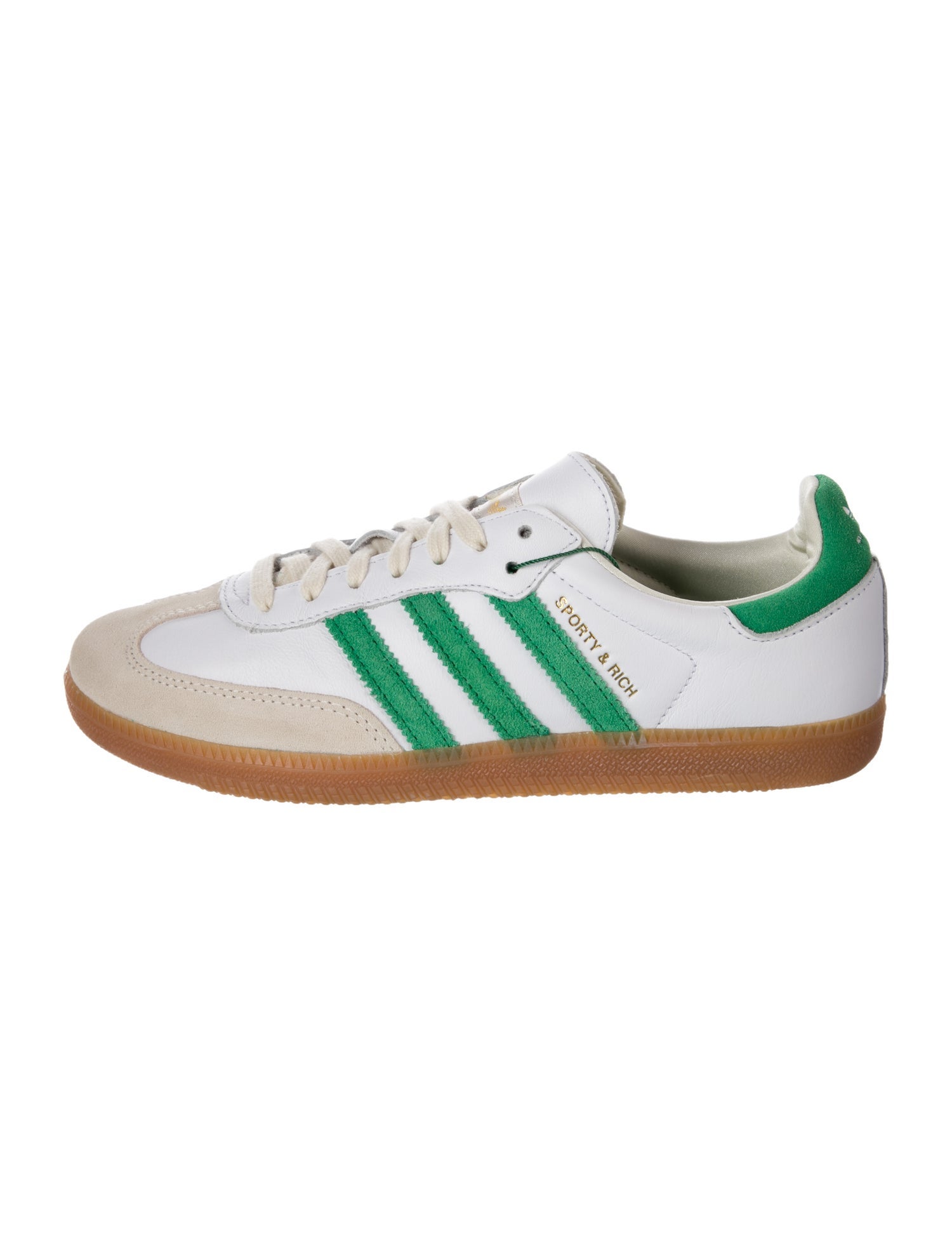 Sporty & Rich x Adidas Leather Printed Sneakers