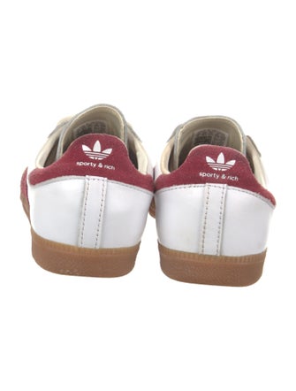 Sporty & Rich x Adidas Leather Printed Sneakers