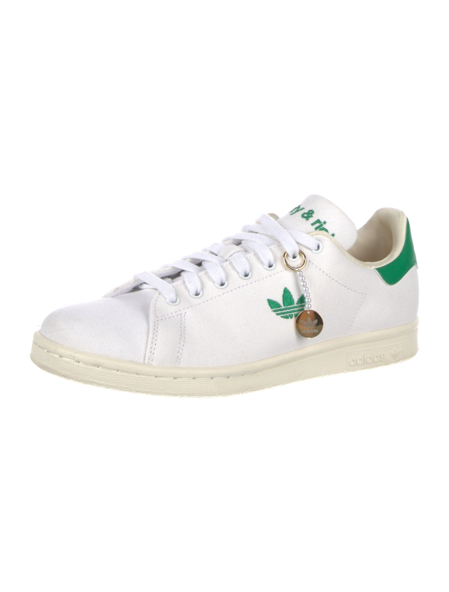Sporty & Rich x Adidas Canvas Embroidered Accent Sneakers w/ Tags