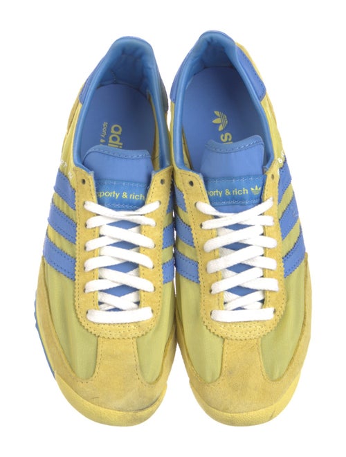 Sporty & Rich x Adidas Suede Graphic Print Athletic Sneakers