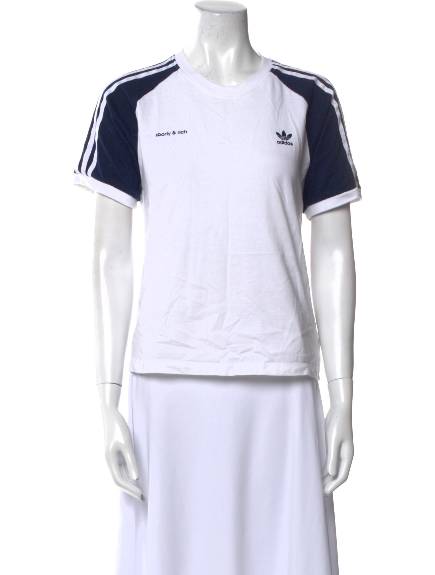 Sporty & Rich x Adidas Crew Neck Short Sleeve T-Shirt