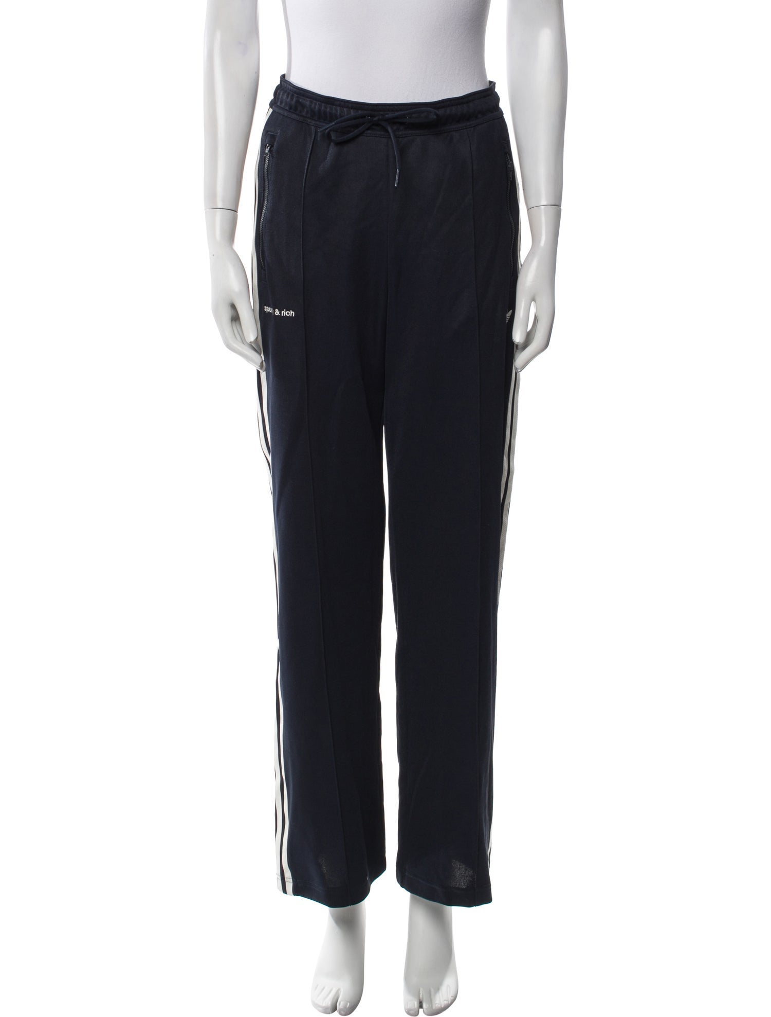 Sporty & Rich x Adidas Striped Wide Leg Pants