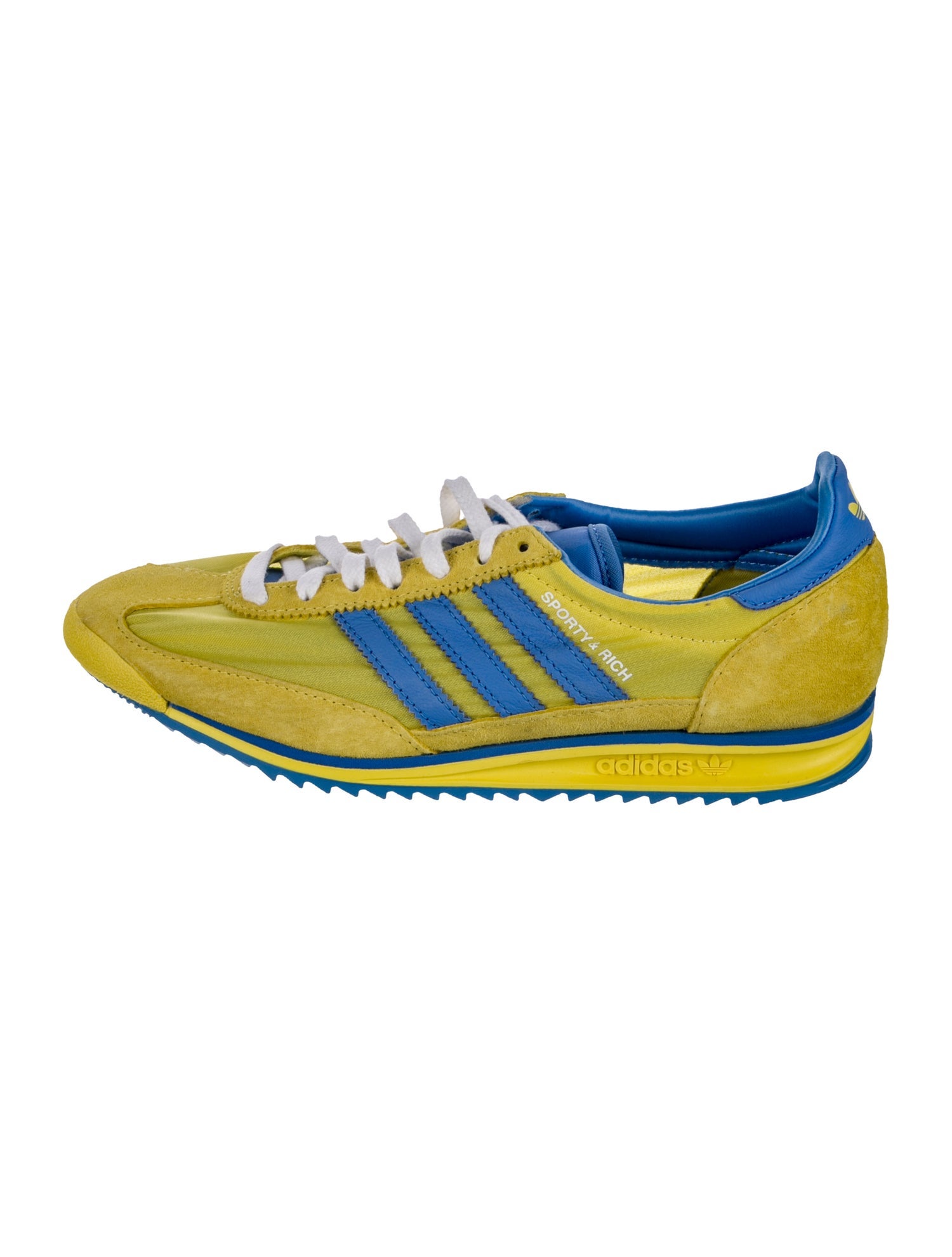 Sporty & Rich x Adidas Suede Colorblock Pattern Sneakers